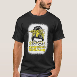 Camiseta Groovy Messy Bun Mujeres Cinta Amarilla Endometrio