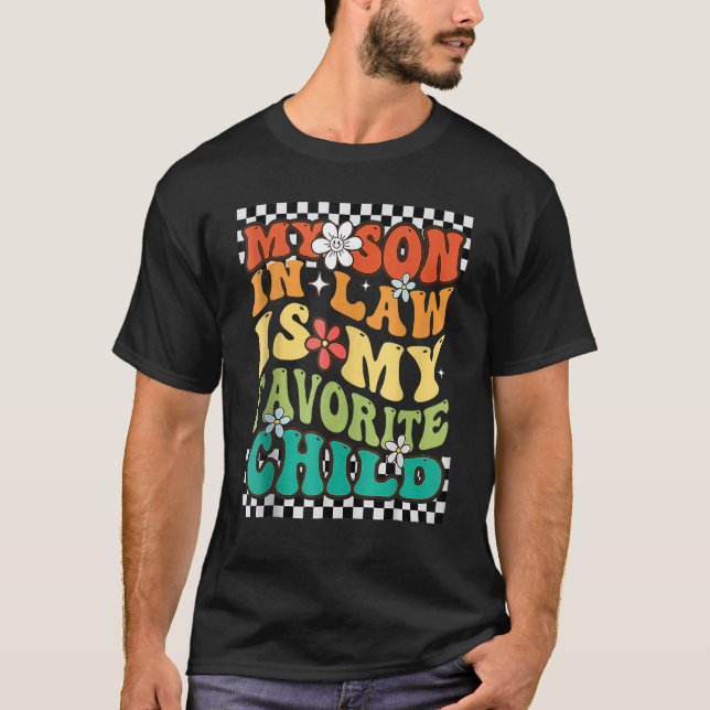 Camiseta Groovy Mi Hijo En La Ley Es Mi Familia Infantil Fa (Anverso)
