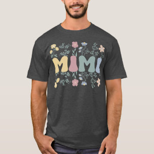 Camiseta Groovy Mimi Abuela Flores Mimi Abuela