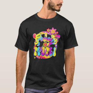Camiseta Groovy Mimi Familia Compartida Baby Shower Hippie
