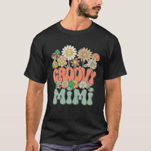 Camiseta Groovy Mimi Floral Hippie Retro Daisy Flor Mola