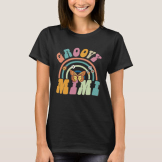 Camiseta Groovy Mimi Grandma Grandmother Hippie Theme Mothe