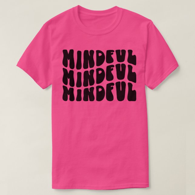 Camiseta Groovy Mindful GrUganda Mental Health Materia Insp (Diseño del anverso)