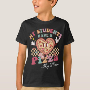 Camiseta Groovy, mis estudiantes tienen pizza de mi maestro