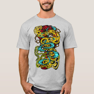 Camiseta Groovy Moderno Fantasmagórico Amorfo Hipnótico
