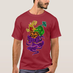 Camiseta Groovy Moderno Fantasmagórico Amorfo Hipnótico