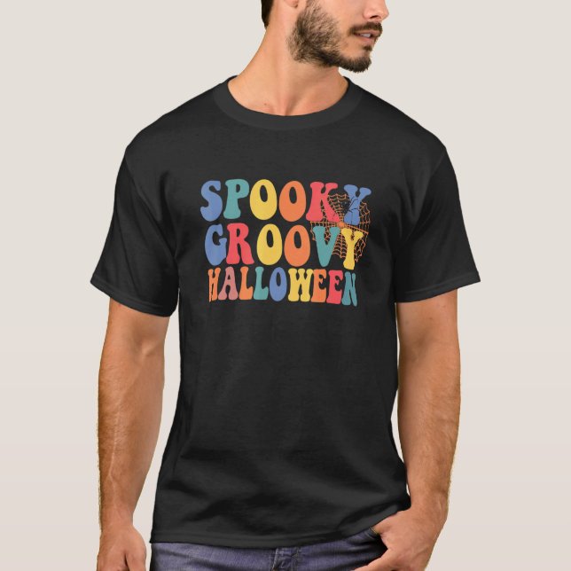 Camiseta Groovy Mood Spooky Halloween Costume (Anverso)