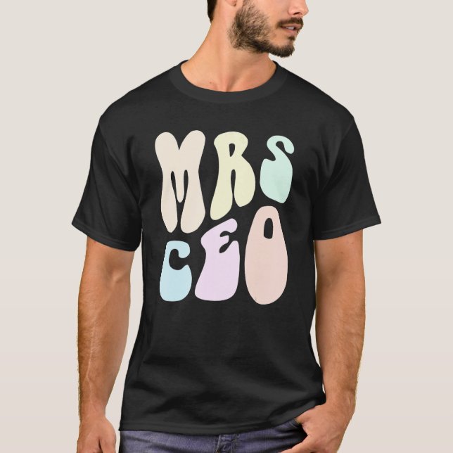 Camiseta Groovy MRS CEO LADY Esposa Mamá Diva Empresaria R (Anverso)