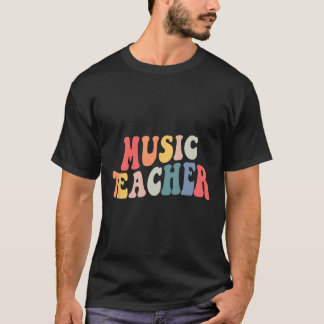 Camiseta Groovy Music Teacher Team Teacher vuelve a la escu