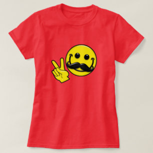 Camiseta Groovy Mustache Peace
