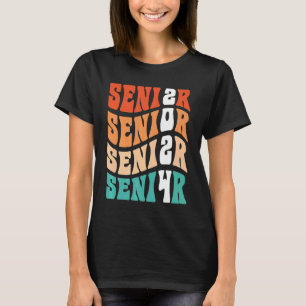 Camiseta Groovy My Last Day Senior 2024 Graduation Class Bo