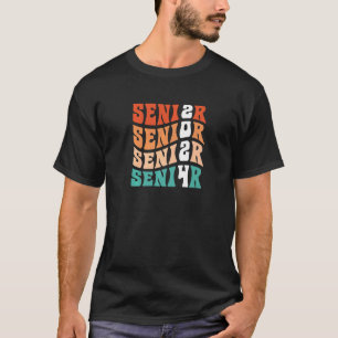 Camiseta Groovy My Last Day Senior 2024 Graduation Class Bo