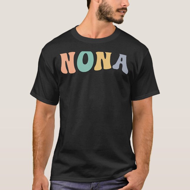 Camiseta Groovy Nona Abuela Nona Abuela (Anverso)