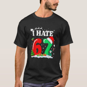 Camiseta Groovy Odio el 67 Meme Anti 6 7 Navidad