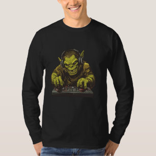 Camiseta Groovy Ogre se apodera de la cabina de DJ para fie