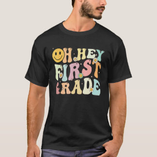 Camiseta Groovy Oh Hey 1er Grado de Primaria De vuelta a la