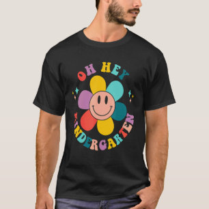 Camiseta Groovy Oh Hey Cara De Kindergarten Retro Maestro E