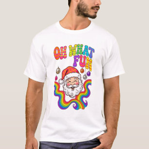 Camiseta Groovy Oh Qué Diversión Navidad
