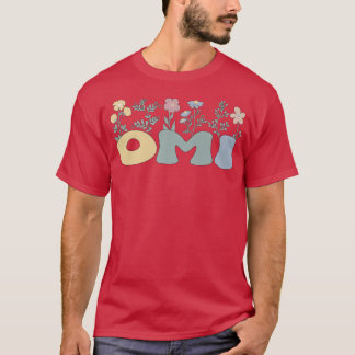 Camiseta Groovy Omi Abuela Flores Omi Abuela Premium