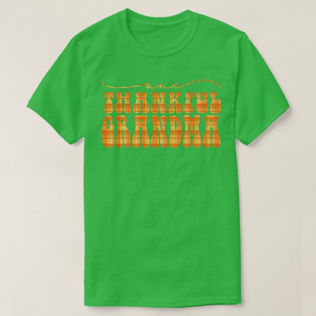 Camiseta Groovy One Agradecida Abuela Hello Fall Vibes Grac (Diseño del anverso)