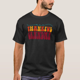 Camiseta Groovy One Agradecida Abuela Hello Fall Vibes Grac