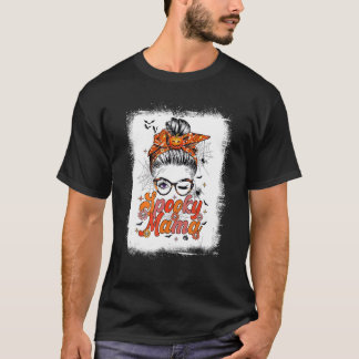 Camiseta Groovy One Mama Espeluznante Pelo Desordenado Muje