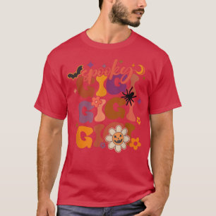 Camiseta Groovy One Spooky Gigi Floral Halloween Faboolous 