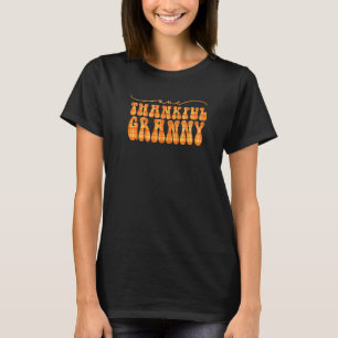 Camiseta Groovy One Thankny Hello Fall Vibes Gracias