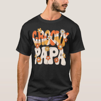 Camiseta Groovy Papa 70 Hombres Fiesta Temática Hippie De L