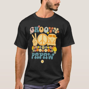 Camiseta Groovy Papaw Retro Familia Coincidiendo Grasa Baby