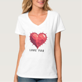 Camiseta Groovy Peace and Love 70s Valentine Shirt