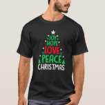 Camiseta Groovy PEACE LOVE XMAS Hippie Santa Claus Christm<br><div class="desc">A Groovy PEACE AMA A XMAS Hippie Santa Claus Navidades.</div>