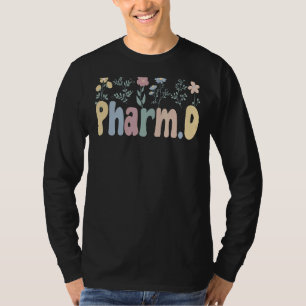 Camiseta Groovy Pharmd Flowers Médica De Farmacia 1