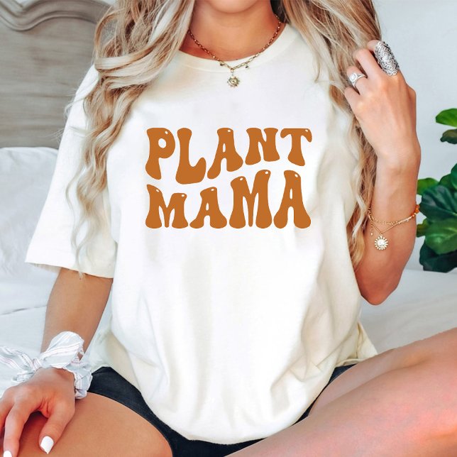 Camiseta Groovy Plant Mama White Birthday Organiden Gardeni (Groovy Plant Mama white Birthday Organic Gardening T-Shirt)
