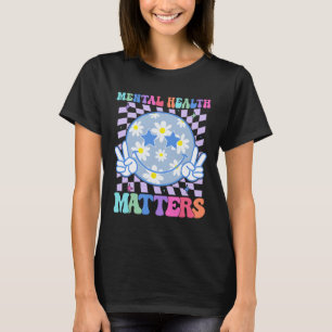 Camiseta Groovy Problemas de Salud Mental Sonrisa de autism