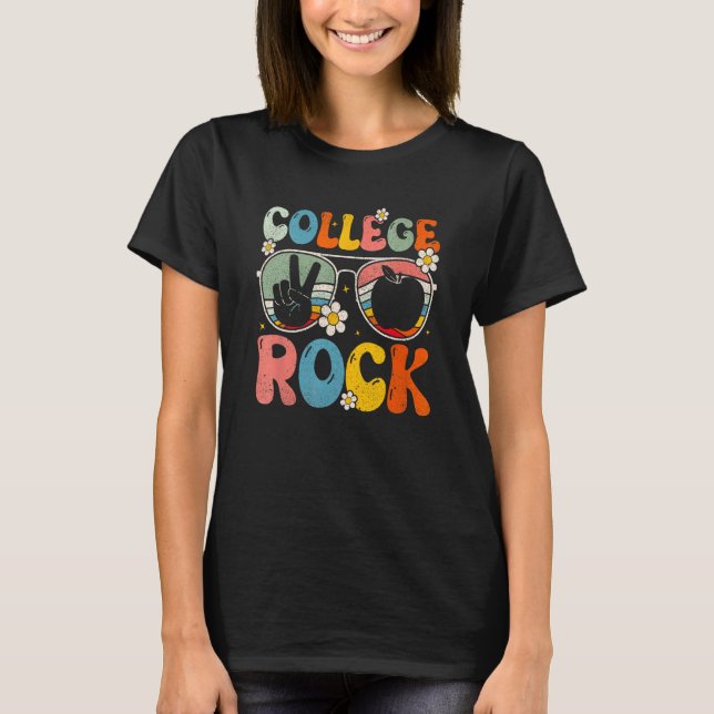 Camiseta Groovy, profesor universitario del equipo de rock, (Anverso)