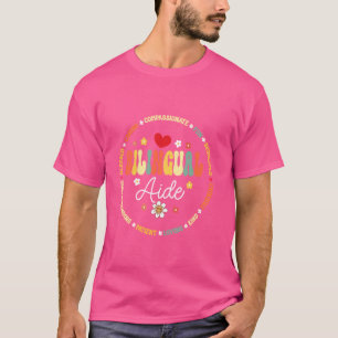 Camiseta Groovy profesores con ayuda bilingüe vuelven a la 
