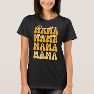 Camiseta Groovy Pumpky Mama Funny Fall Halloween