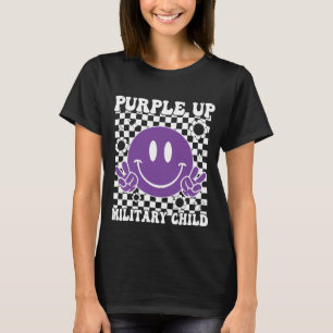 Camiseta Groovy Purple Up Para Los Niños Militares