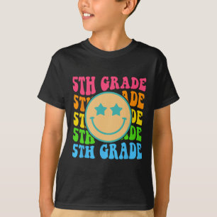 Camiseta Groovy Quinto Grado Vibes Enfrenta A Profesores Re