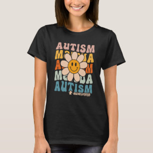 Camiseta Groovy Retro Autismo Conciencia Mes Rompecabezas P