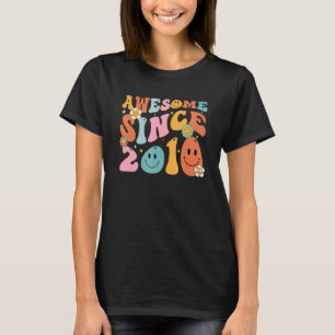 Camiseta Groovy Retro Awesome Desde 2010 12 años 12