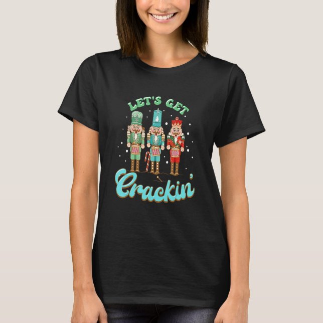 Camiseta Groovy Retro Christmas Nutcracker Squad Ballet Dan (Anverso)