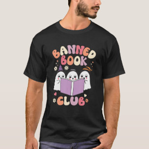 Camiseta Groovy Retro Club de Libros Prohibido Leyendo Hall