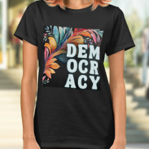 Groovy Retro Colorosa Declaración Democracia