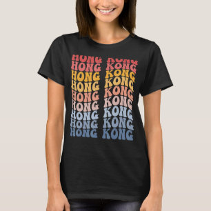Camiseta Groovy Retro de Hong Kong