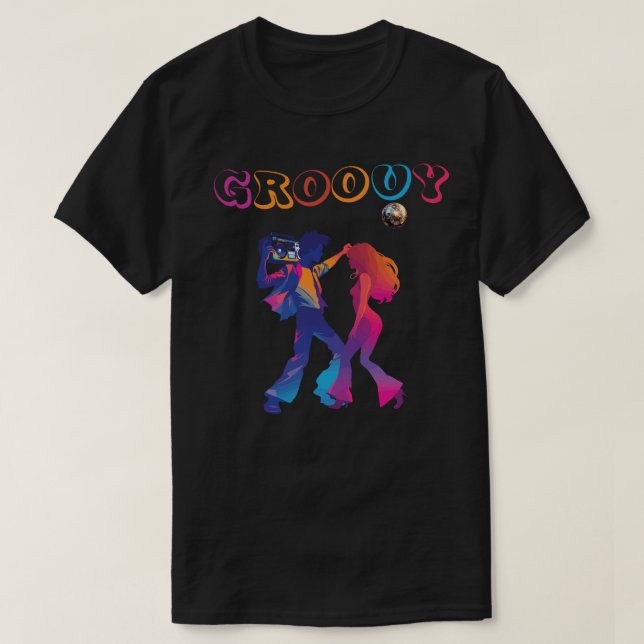 Camiseta Groovy Retro Disco Style (Diseño del anverso)