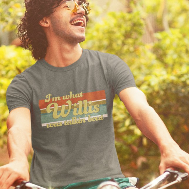 Camiseta Groovy Retro Estética Líneas Graciosas Frase Willi (Subido por el creador)