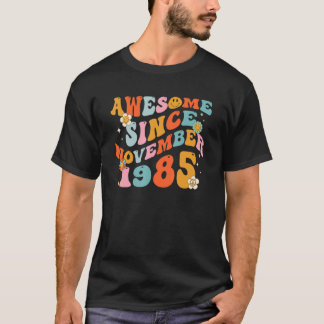 Camiseta Groovy Retro Increíble Desde 1985 37 Años De Edad