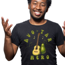 Camiseta Groovy Retro Music Lover Aguacate Fruto AI Art